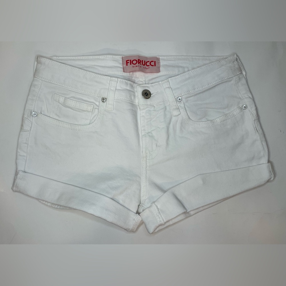 Revolve Fiorucci NWT Women's Ittierre Classic White Denim Shorts Size‎ 29